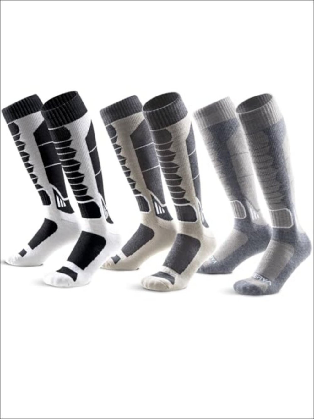 Merino Wool Ski Socks Over-the-Calf Full Cushion Thermal Snowboard Socks